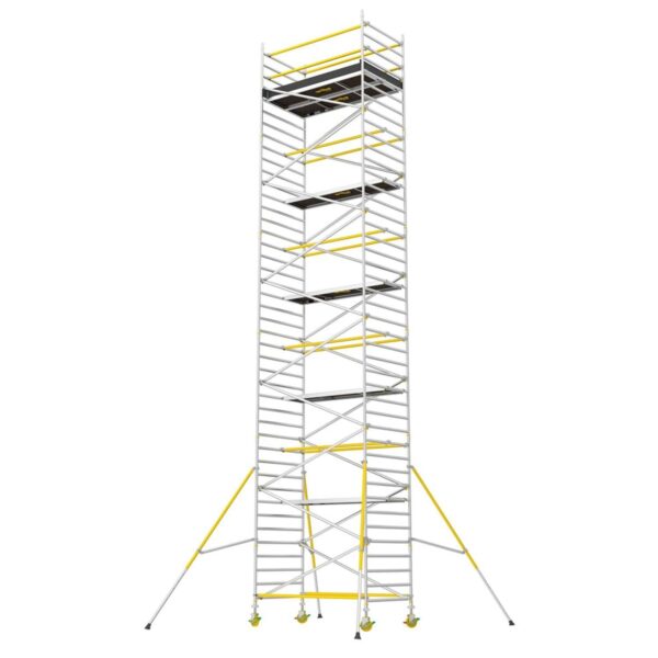 W.steps Rullestillads 1400 pk. 10,2m - 1 basispakke høj + 4 tilbygningspakker WRT 1400-10,2