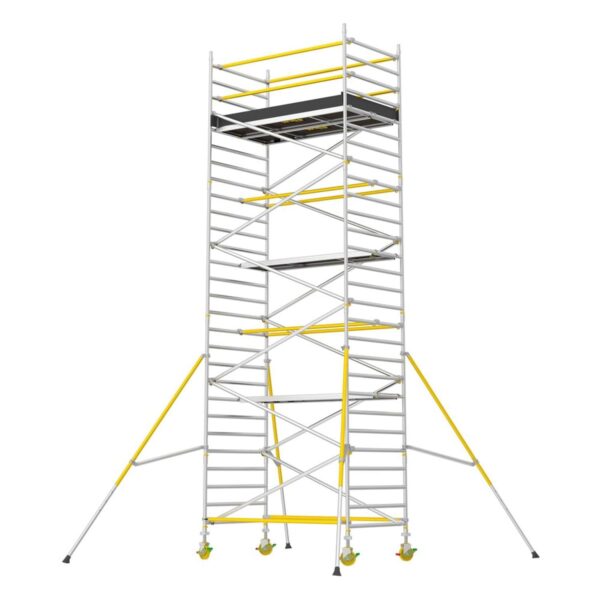 W.steps Rullestillads 1400 pk. 6,2m - 1 basispakke lav + 2 tilbygningspakker WRT 1400-6,2